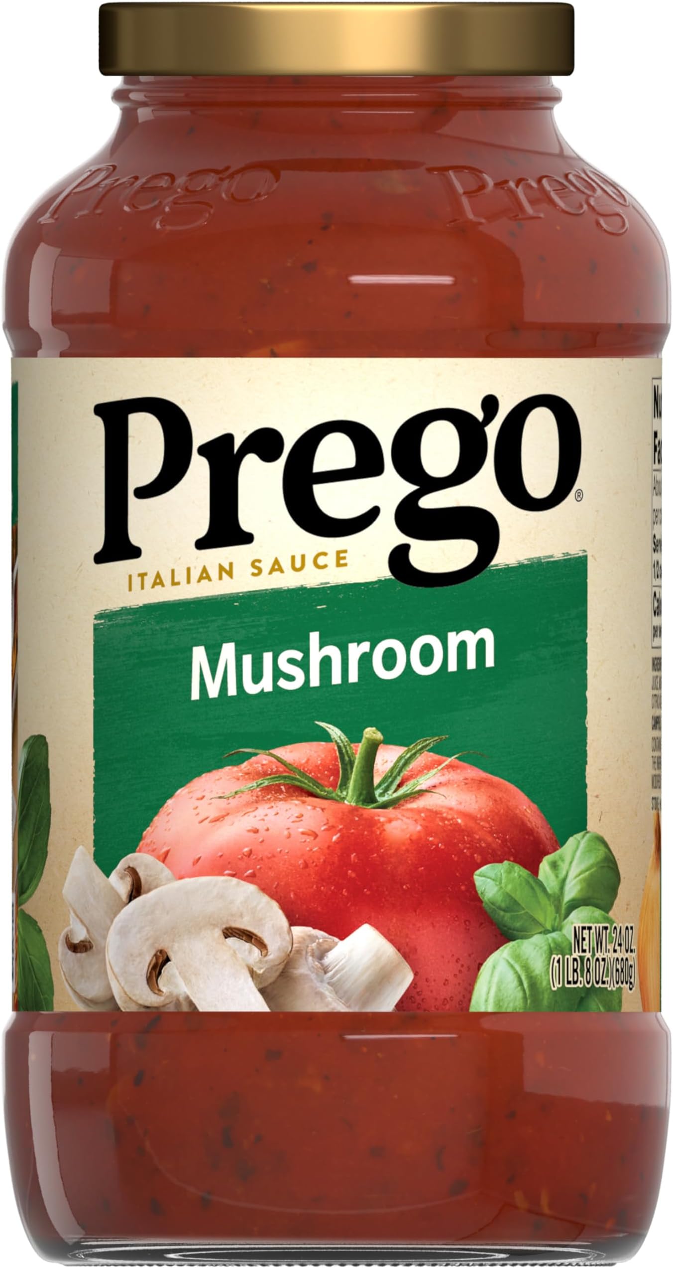 Prego Mushroom Pasta Sauce, 24 oz Jar