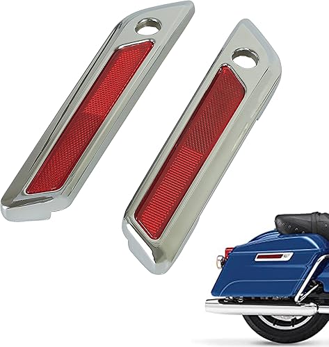 Fundas de cierre de bisagra para Harley 2014-2023 Touring Street Electra Road Glide King FLHX FLHR FLTRX FLTRX Ultra FLTRU FLHTCU FLHTKSE (cromo +