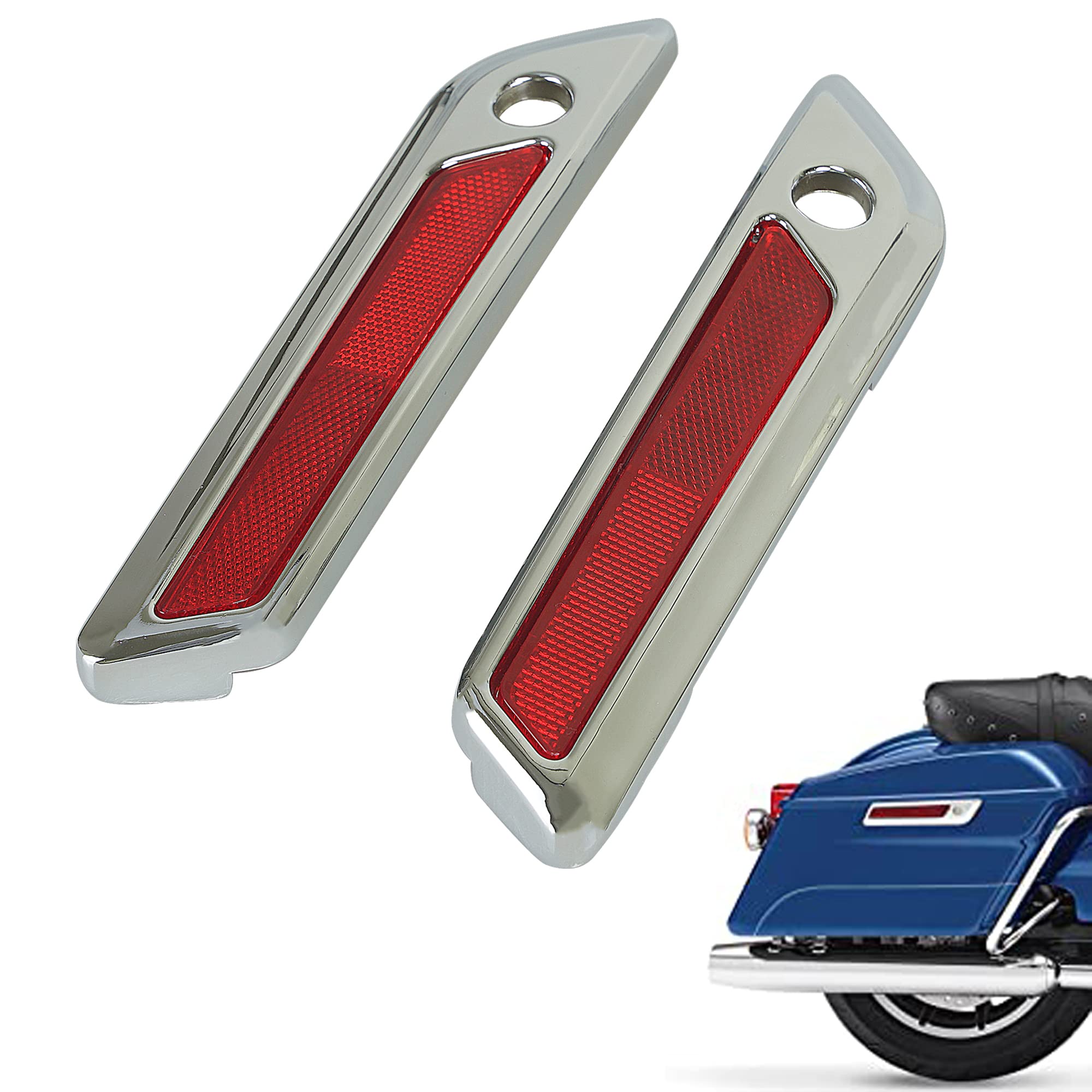 SWESGI Saddlebag Hinge Latch Covers Fit for Harley 2014-2023 Touring Street Electra Road Glide King FLHX FLHR FLTRX FLTRX Ultra FLTRU FLHTCU FLHTKSE (