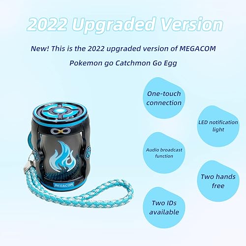 Miniatura 3 de Mcbazel MEGACOM DuoMon Egg 2022 versión actualizada del receptor inalámbrico Bluetooth MEGACOM Catchmon Go para iPhone y Android con batería de