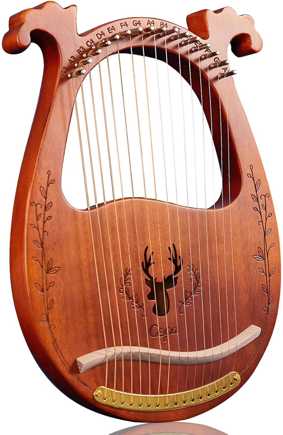 Buy TienClef Lyre Harp 16 Metal String Ancient Greece Style Classical