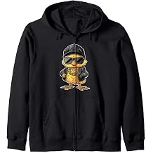 Chick Rapper Gift Sweet Chicken Rapper Cool Chicken Hip Hop Zip Hoodie