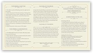 LDS Bookstore Tri-fold Priesthood Ordinance Pocket Card for Newly Ordained Priesthood Holders