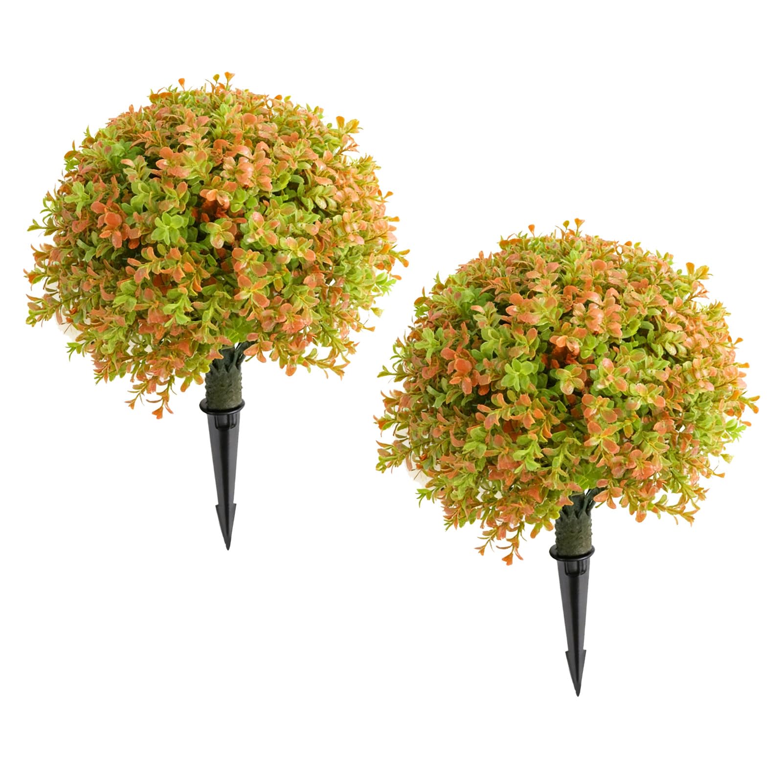 Domary Albero Artificiale di Arte Topiaria con Splendide Foglie Realistiche per la Bellezza Tutto L'anno in Casa o in Ufficio, Set di 2 Piante