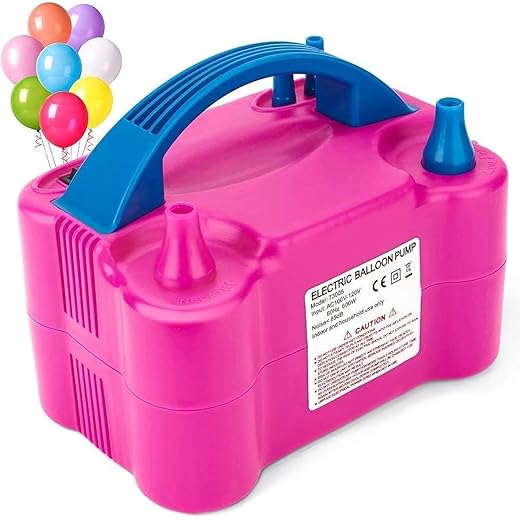 Electric Balloon Pump Machine - Pink, Pack of 1