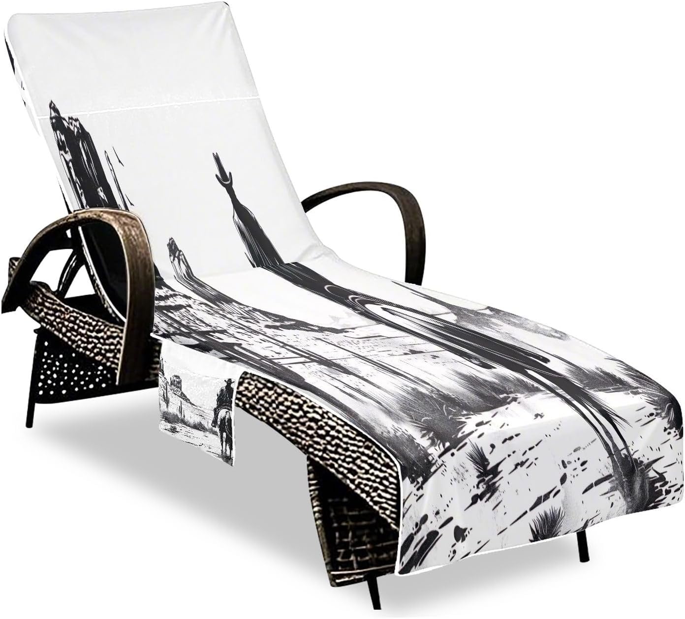 FRMG Cowboy American West Patio Chaise Lounge Covers Beach Chair Cover Beach Chair towel lounge chair towel cover A0900385a