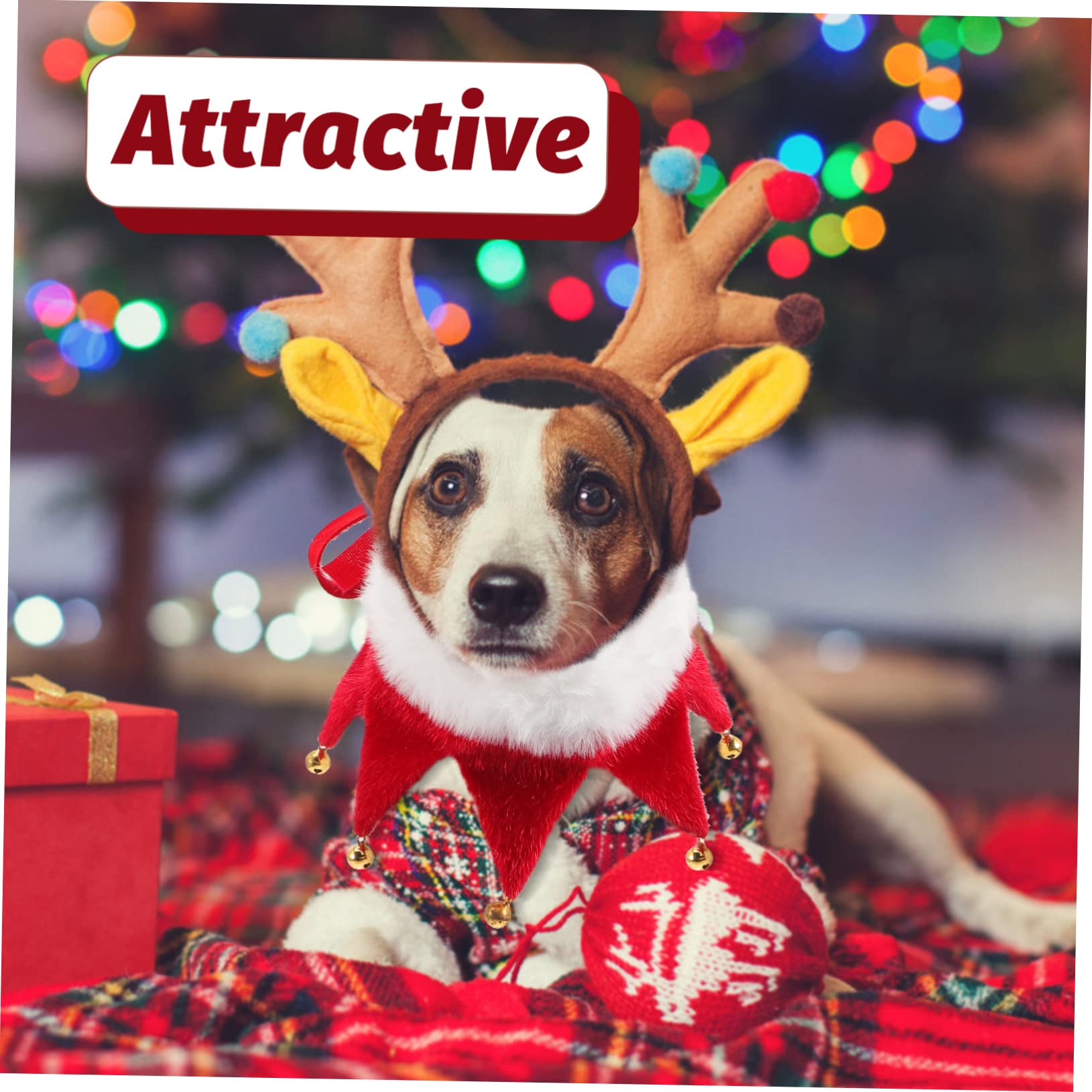 Kisangel Collier de Noël Ajustable avec Clochettes pour Chien et Chat Confortable et Décoratif