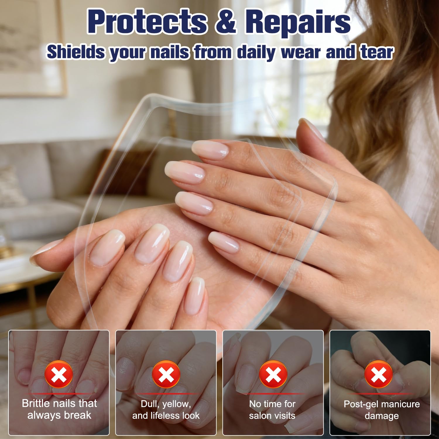 Keratin 3 Days Nail Care Oil, Keratin & Amino Acid Nail Oil, Aloe Vera & Lavender Cuticle Oil (2Pcs)