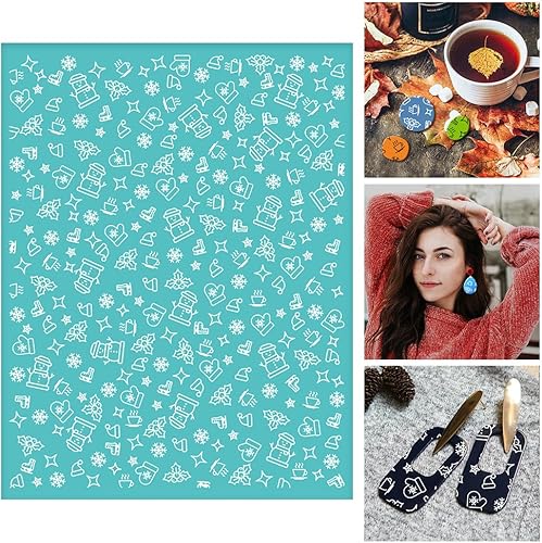 Vista 26 de 2 plantillas a cuadros de búfalo reutilizables, serigrafía autoadhesiva, impresión de 8.5 x 11 pulgadas, para pintar azulejos de pared de madera