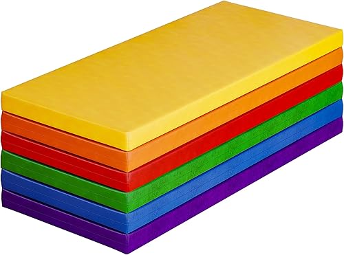 Alfombrillas para siesta de 6 piezas para guardería, preescolar, tapete de descanso para niños de 2 pulgadas, tapete de descanso para niños y niñas,