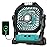 Camping Fan Rechargeable, 20000mAh Battery Powered Portable Fan with LED Light, 4-Speed 180 Adjustable, Camping Essentials for Tent, Travel, Car, Outdoor, Indoor, BBQ, Fishing, Jobsite - Blue