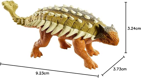 Roaring Battle Action with Jurassic World Roarivores Ankylosaurus Dinosaur Action Figures