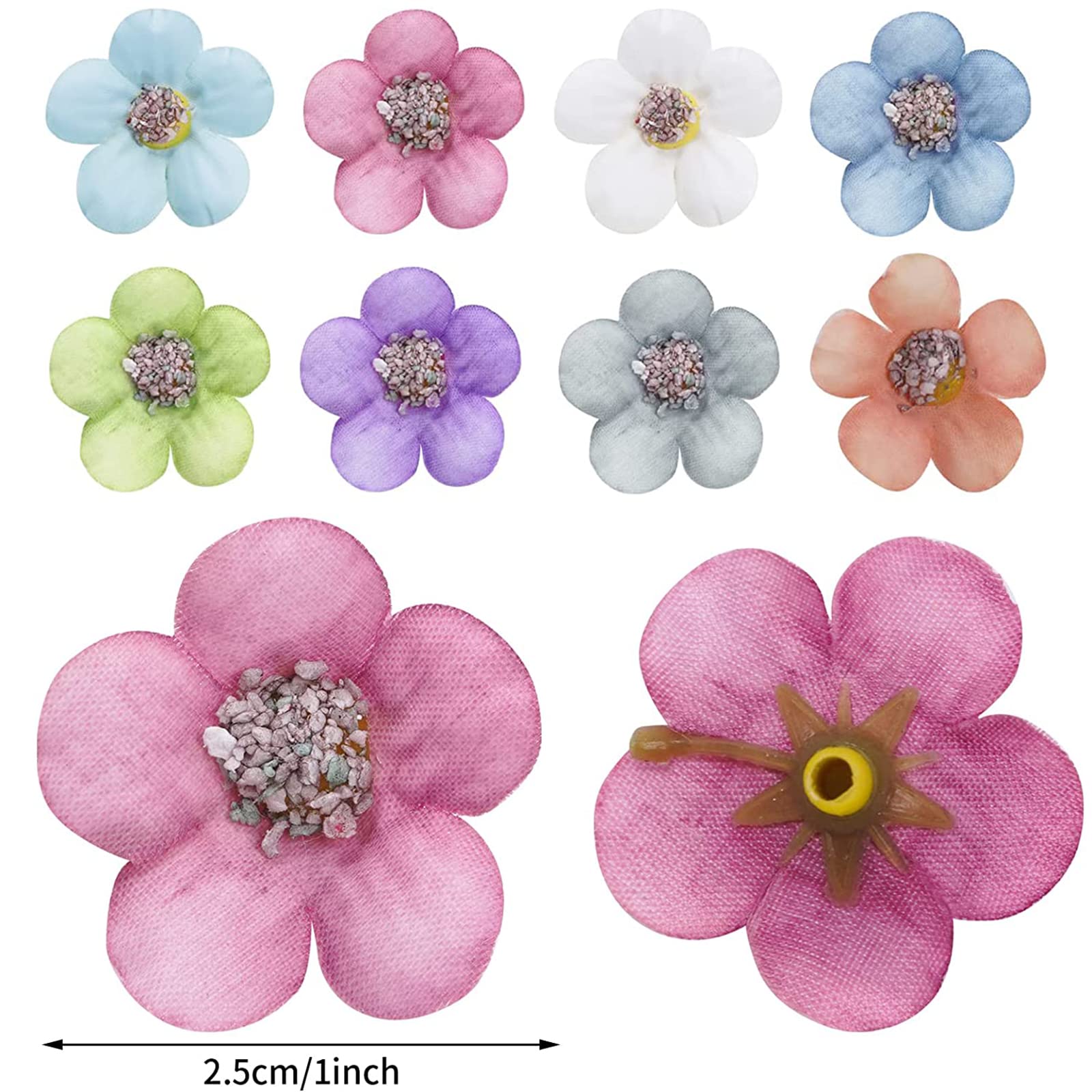 PLANTE ARTIFICIELLE,MULTI-50pcs--50 Pièces Fleurs De Cerisier Artificielles Tête Fausse Fleur De