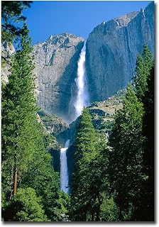 Yosemite Falls Waterfall in Yosemite National Park Travel Refrigerator Magnet Size 2.5inch x 3.5inch