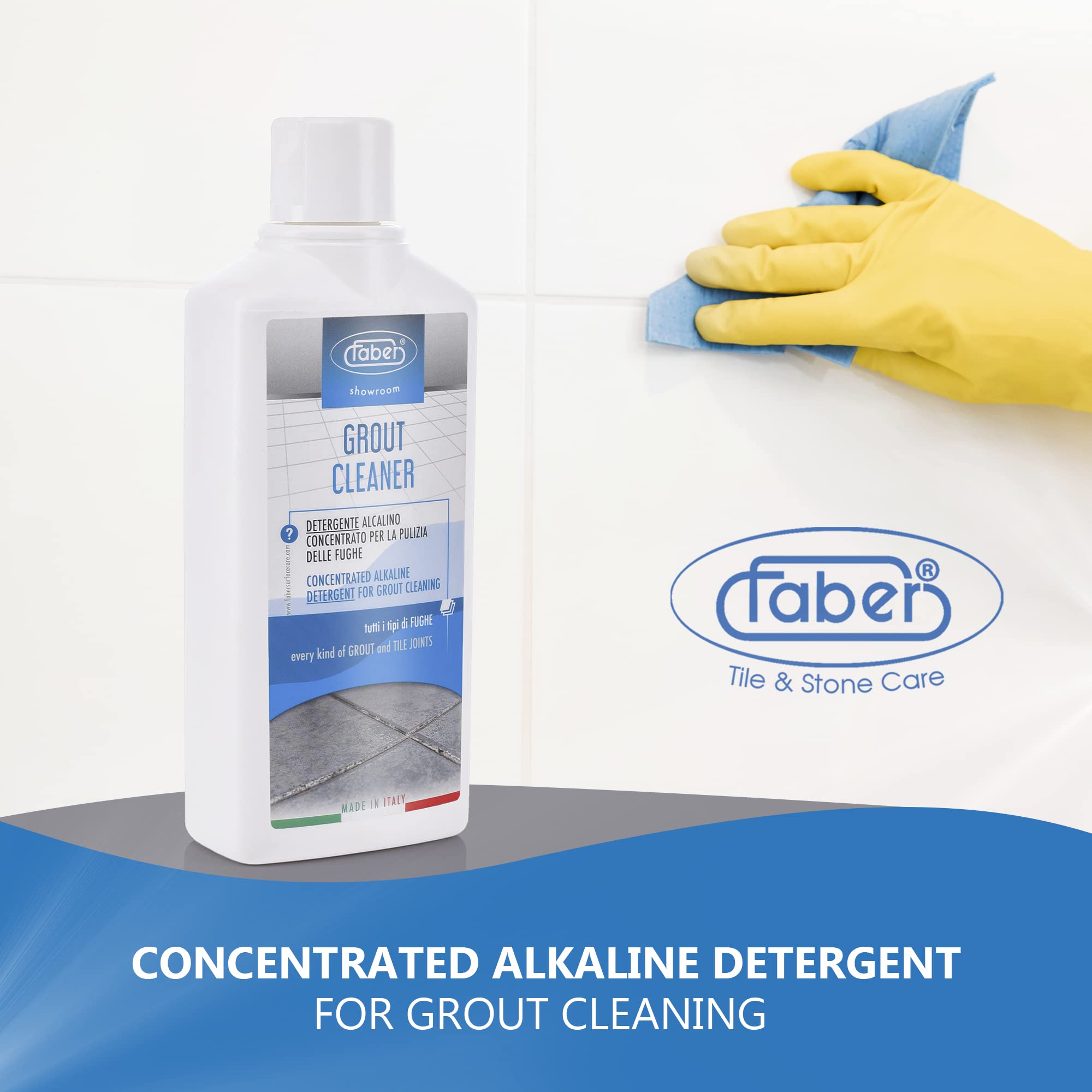 Faber środek do czyszczenia fug do fug Heavy Duty Deep Clean Ekologiczny i bezpieczny środek do czyszczenia plam, usuwa i czyści brud, tłuszcz i brud, bezpieczny dla ceramiki i porcelany..