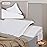 Vekkia King Bed Wedge Pillow for Headboard Gap Filler(0-5),High-Density Foam,Prevent Pillow & Item from Falling,Ergonomic Design,Large Storage Pockets, Removable&Washable Cover,White,76\'\'x10 x6