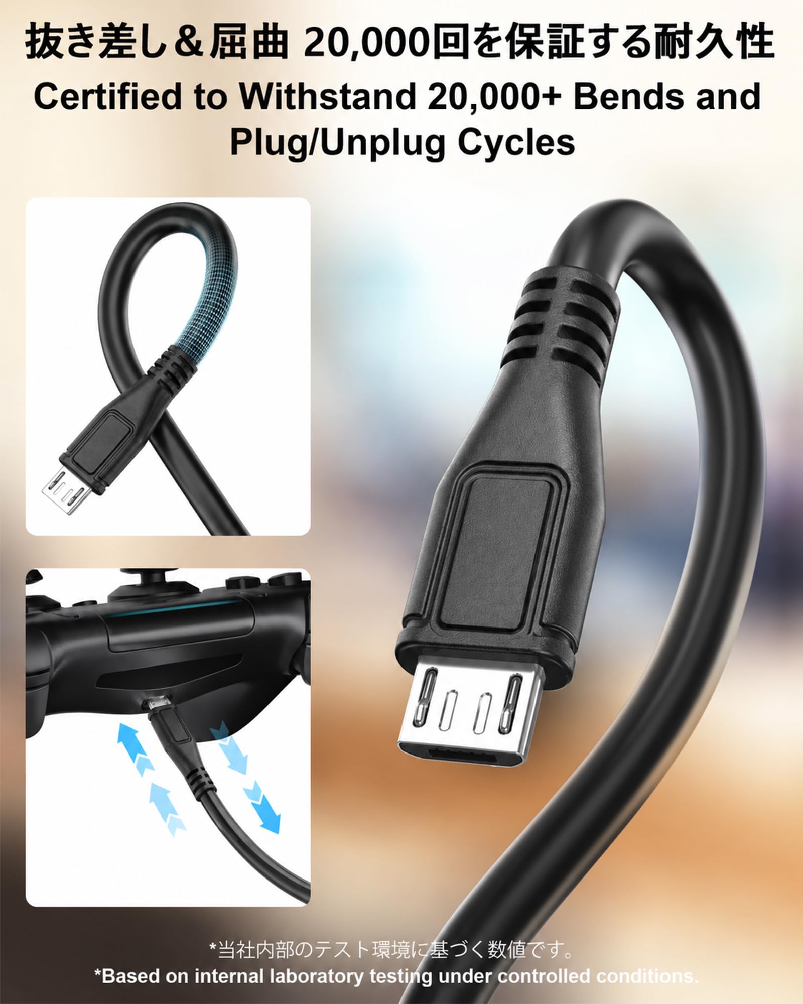 (10 Pack 1m) Micro USB Kabel, USB A auf Micro USB Ladekabel mit Datenübertragung, reiner Kupferkern, Ladekabel für ältere Android-Handys, Tablets, Lautsprecher, Controller, TV Stick usw