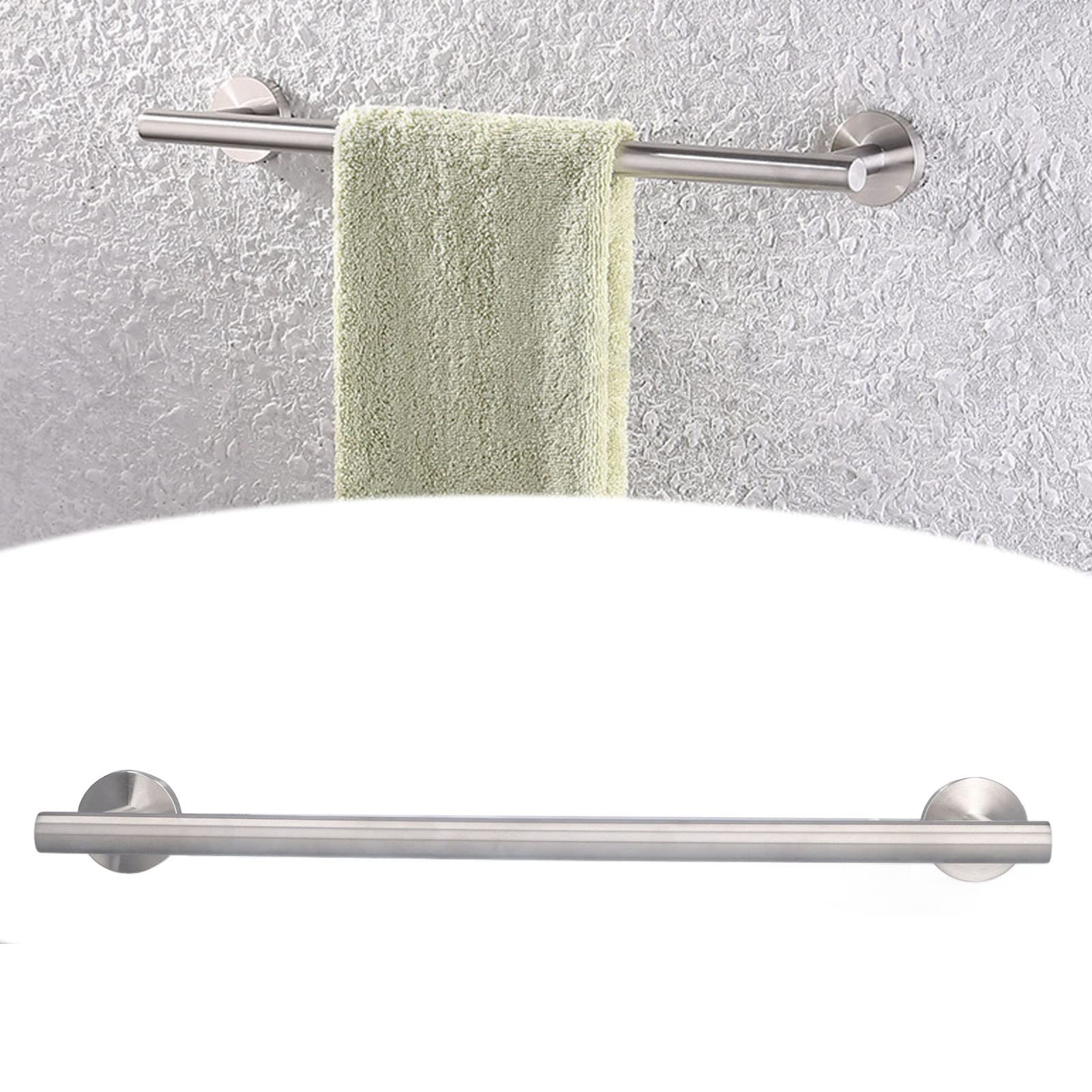 Portasciugamani da parete in acciaio inossidabile 304 multiuso per bagno, cucina, lavanderia - 45 cm/17,7 pollici | Leroy Merlin