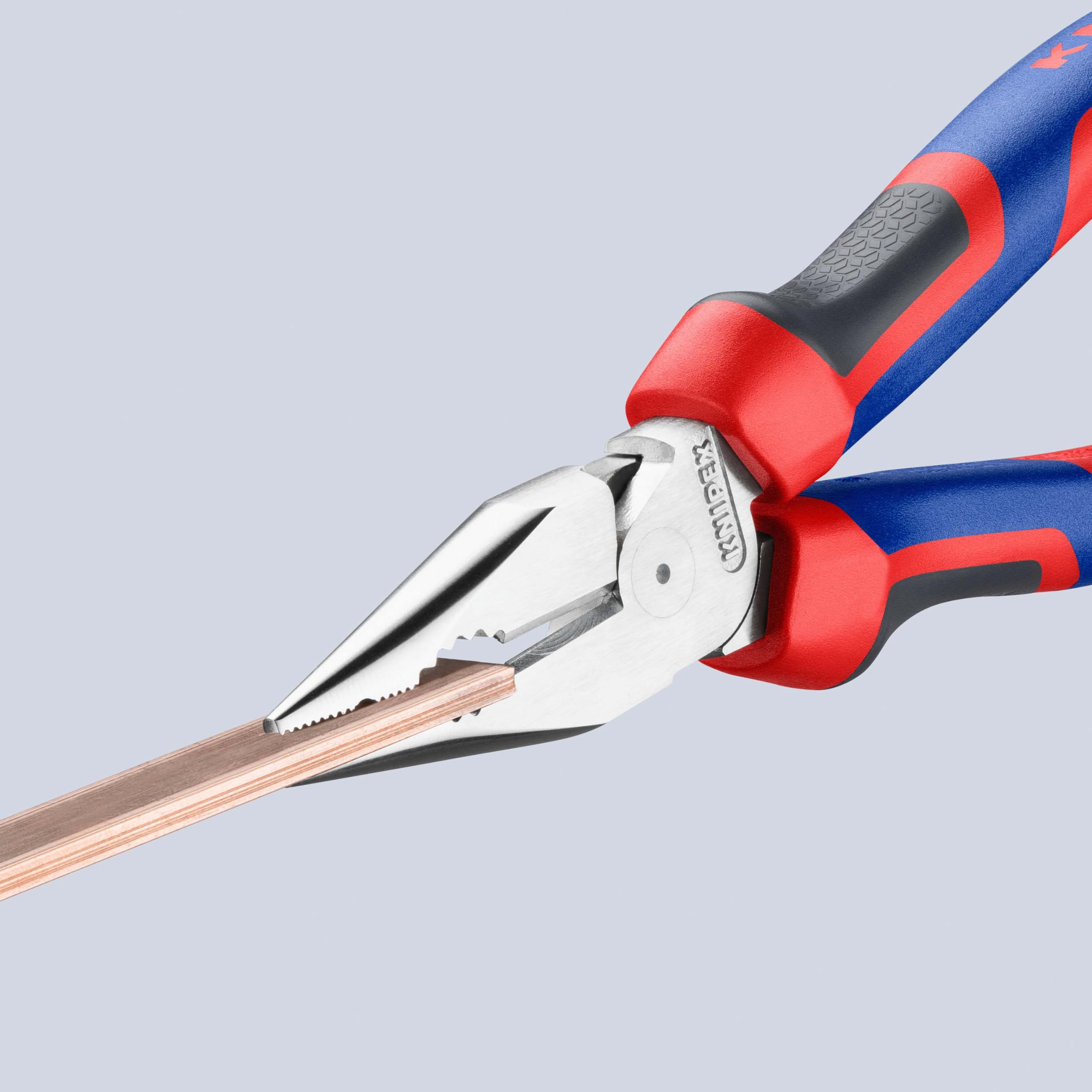 KNIPEX Alicate universal en punta cromado con mangos confort 185 mm, 08 25 185