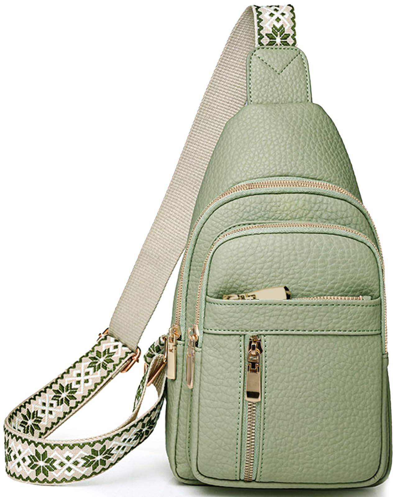 Cross Body Purses Bag for Women Men Sling Bag Green Crossbody Bag Women's Crossbody Handbags Travel Shoulder Bag with Adjustable Strap Fanny Chest Bag Trendy Over the Shoulder Bag for Women, #-image-29