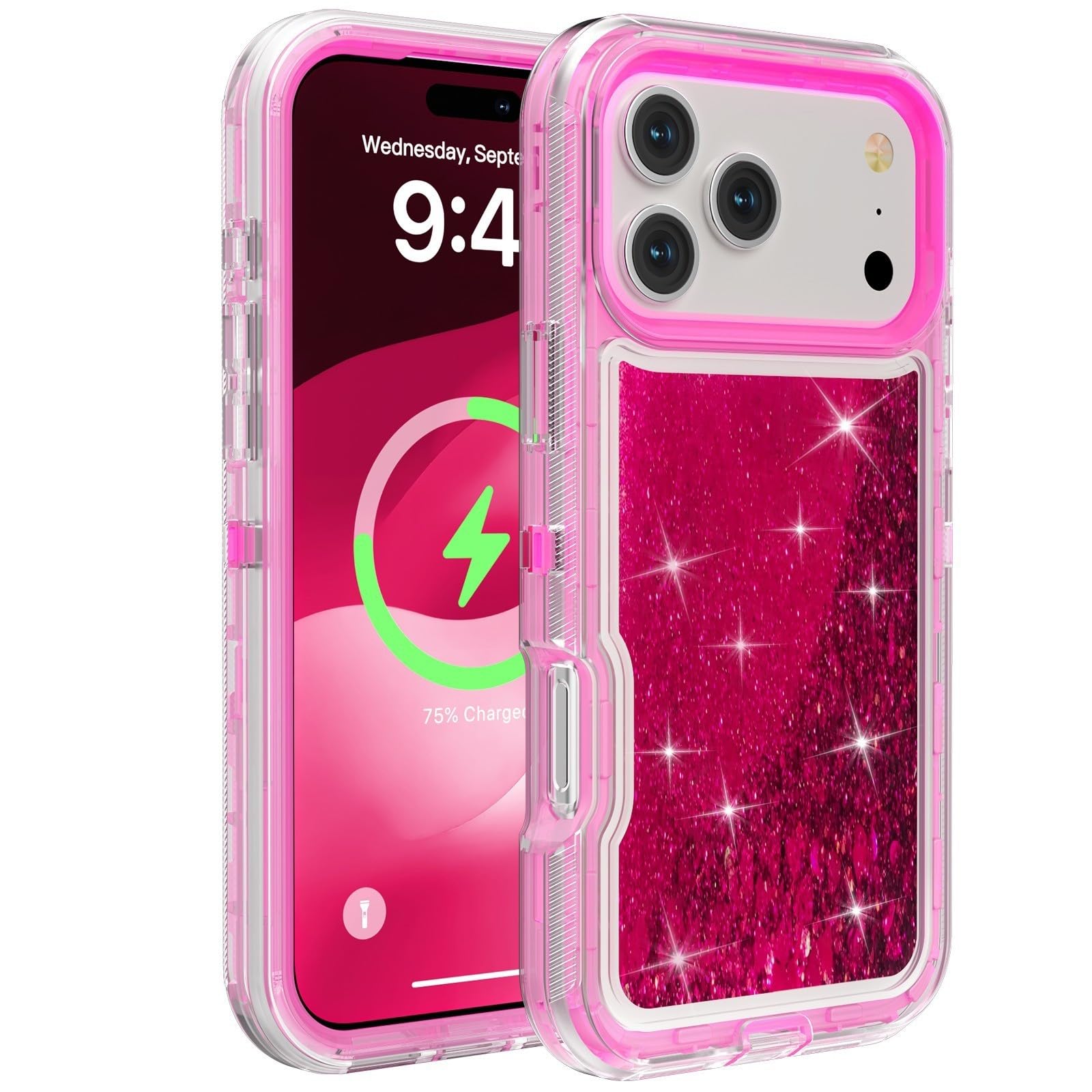 Coque silicone pour iPhone 15 rigide et durable finition rose - 6