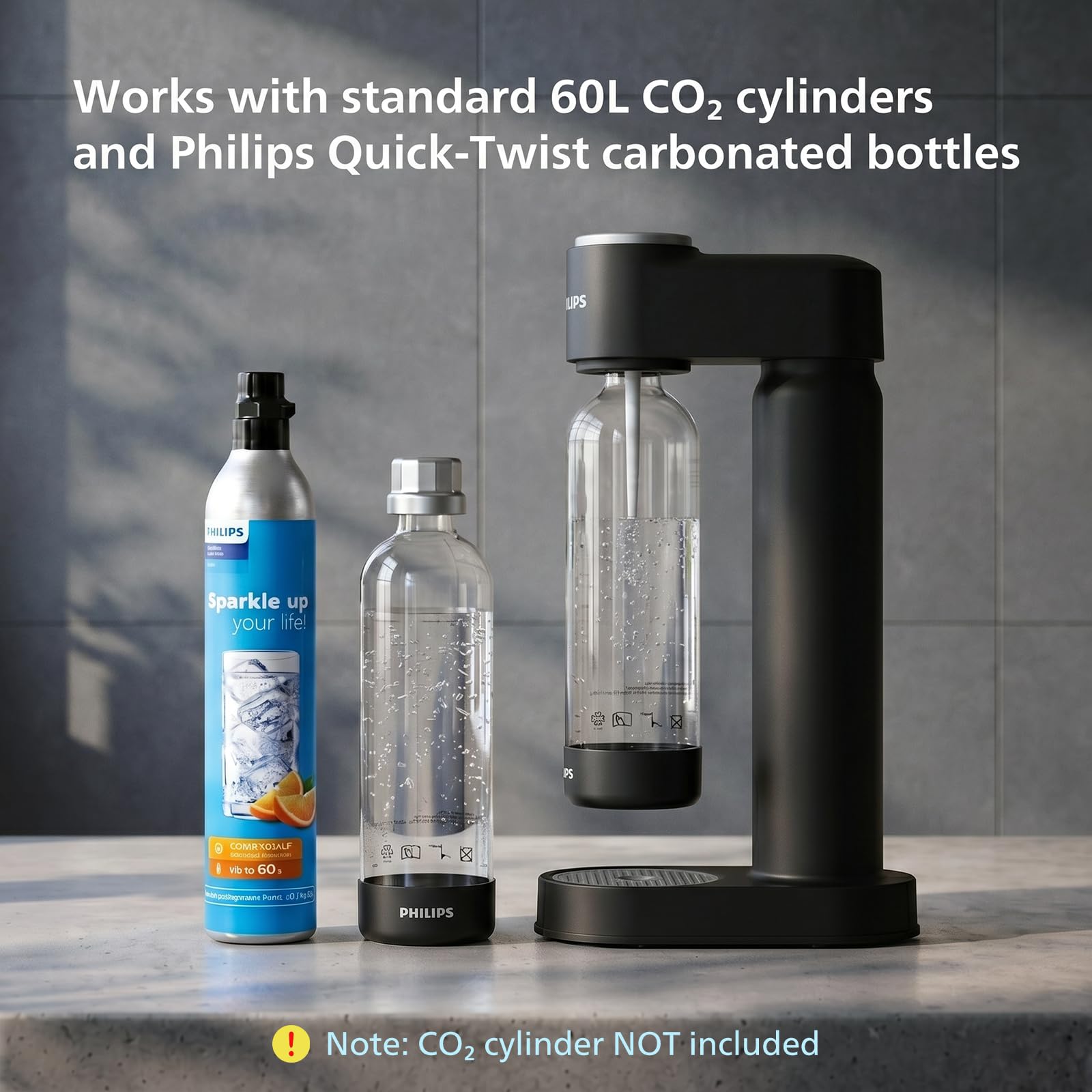 Philips Machine à eau pétillante et machine de diffusion de soda