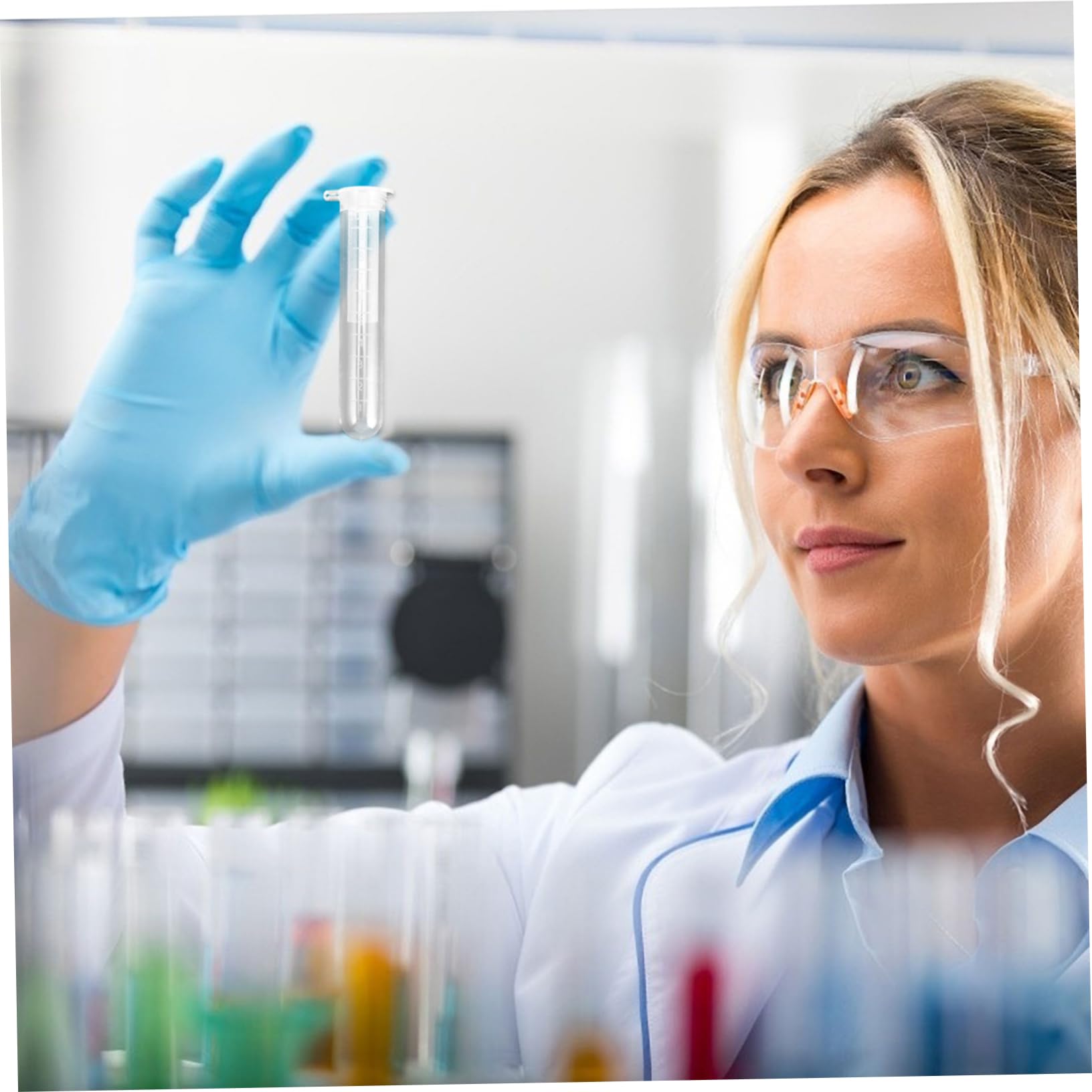 Ciieeo Provetta da Centrifuga 10ml in Plastica Scala, 200 Pezzi