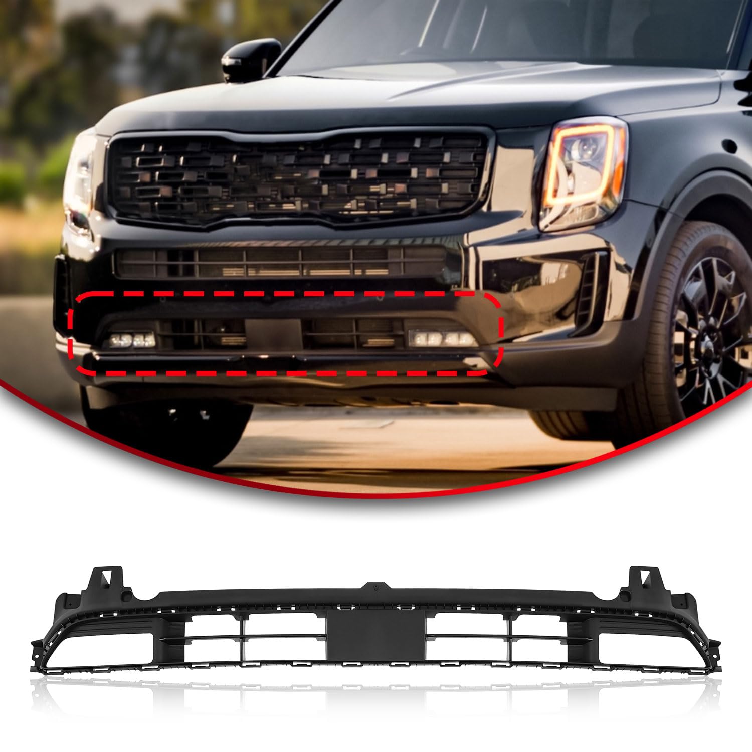 Amazon.com: Front Lower Grille With DRL Hole 86531-S9100