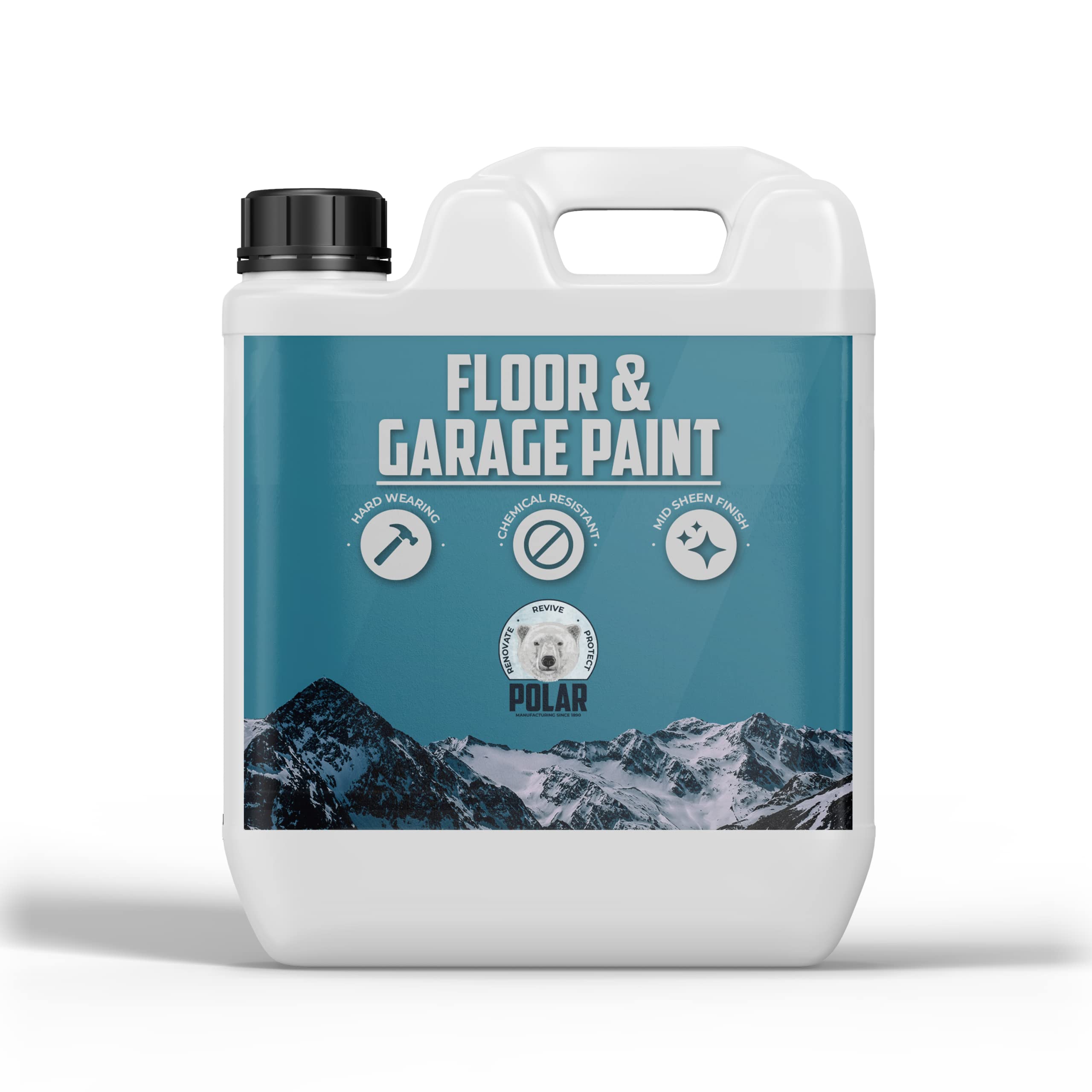 Buy Polar Heavy Duty Light Grey Floor & Garage Paint 5 Litre Ideal