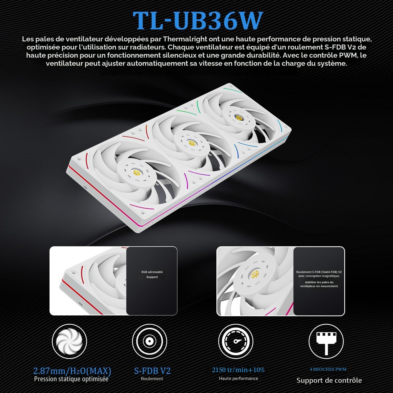 Thermalright TR Wonder Vision 360 UB ARGB Refroidisseur d'eau pour processeur,écran incurvé magnétique de 6,67",résolution 2400x1080,écran AMOLED,refroidisseur de processeur liquide pour AM4