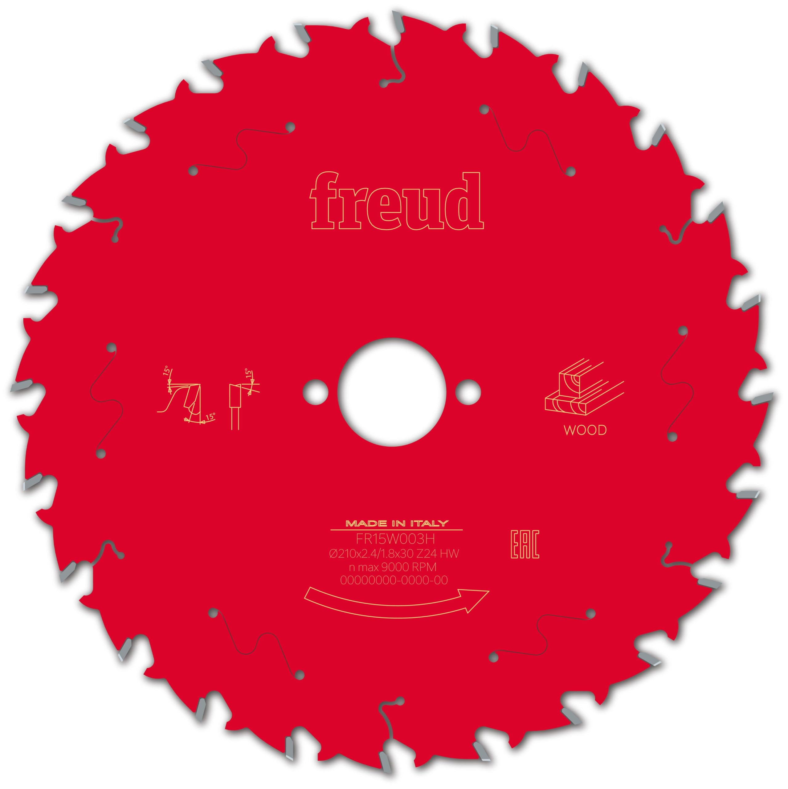 Freud FRE00654 FREUD-Ø210 2,4/1,8 AL30 Z24 BA 15° -F03FS09725-FR15W003H