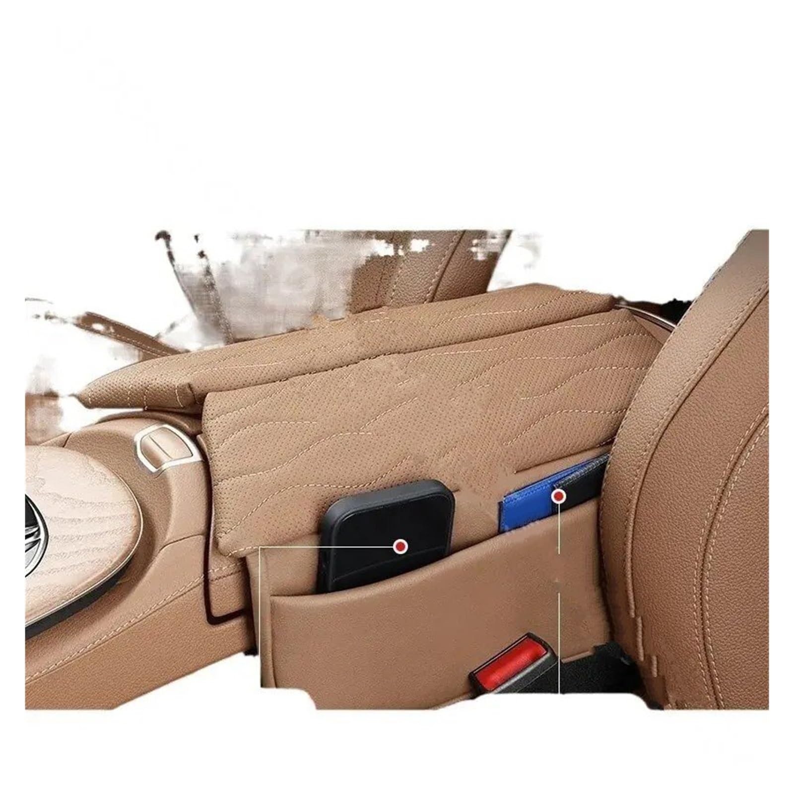 deski rozdzielczej Osłona przycisku szyby Do GLA GLB Center Console Armrest Pad | 2020-2023 Booster Interior Modified Storage Box Cushion Dekoracyjna listwa wnętrza samochodu