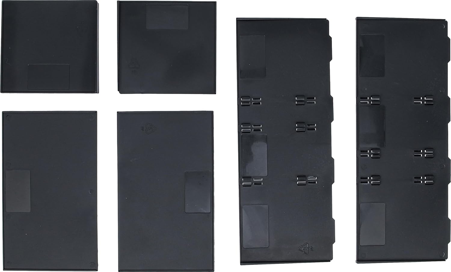 BGS 80017 | Divider | for System Case | Size M | 6 Pieces | Polypropylene (PP), longitudinal and transverse dividers, dimensions: 118 x 114 x 12 mm, 190 x 114 x 6 mm, 290 x 114 x 12 mm