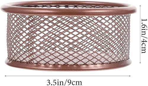 Miniatura 5 de NUOBESTY 2 piezas de clip de papel de malla dispensador de clip de papel para organizador de escritorio, carpeta, clip, contenedor, accesorios de