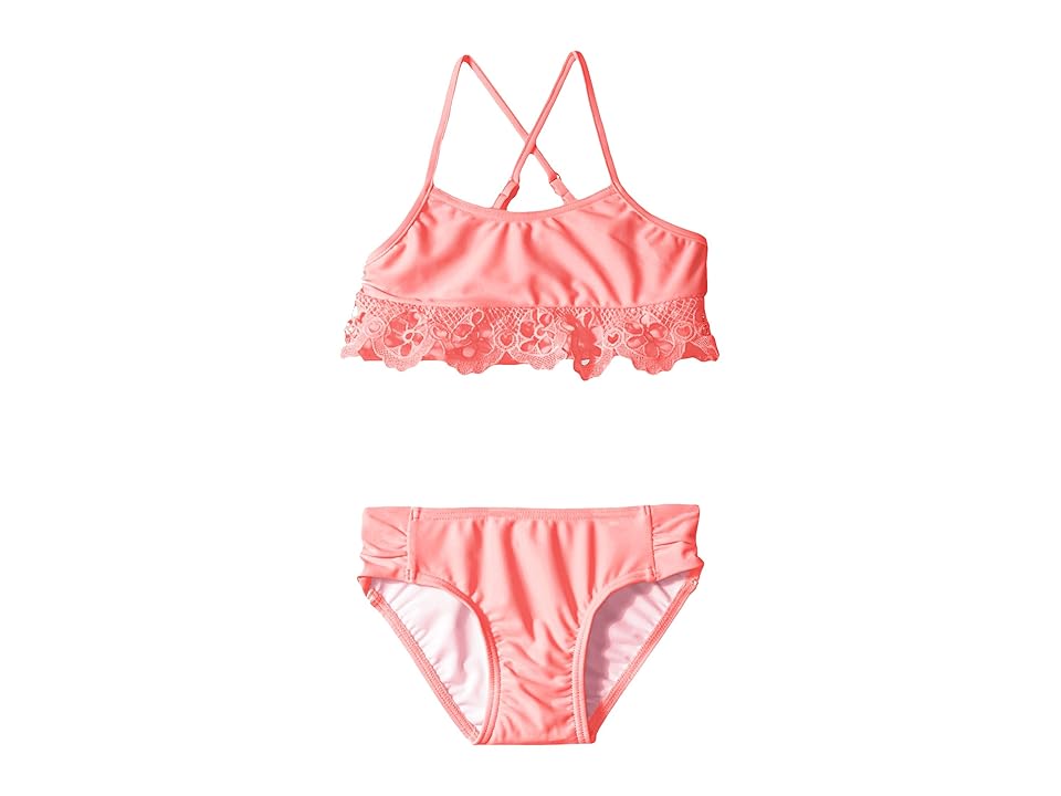 

Seafolly Kids Sweet Summer Tankini (Toddler/Little Kids) (Coral Pink) Girl's Clothing