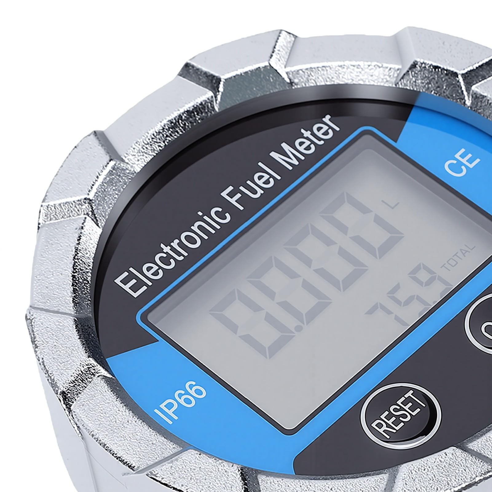 Medidor de Flujo de Engranajes Digital, Medidor de Flujo de Electrónico LCD Digital con Precisión del 0,5%, de de Aceite con Rosca G1/2 Cuerpo de Aluminio Fundido Bidireccional -22 °F a 158