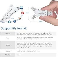 Vista 4 de Lector de tarjetas SD para iPhone/iPad/Android/Mac/Computadora/Cámara, lector de tarjetas Micro SD 4 en 1 visor de cámara trail, lector de tarjetas