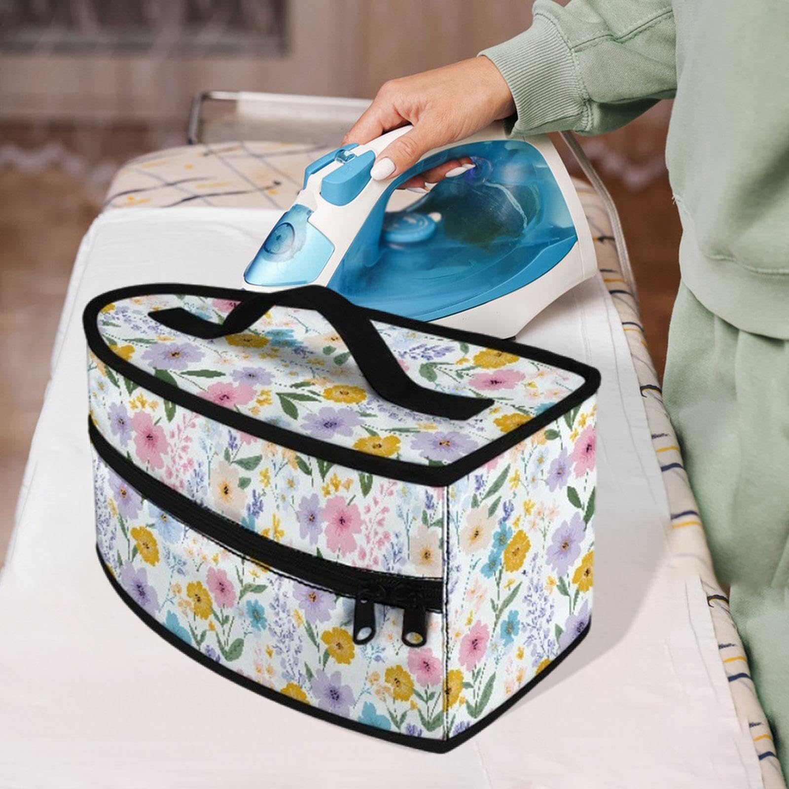 Borsa porta ferro da stiro con manico, pratica e multiuso, con chiusura a cerniera, per viaggi di lavoro all'aperto e al chiuso, Colorato