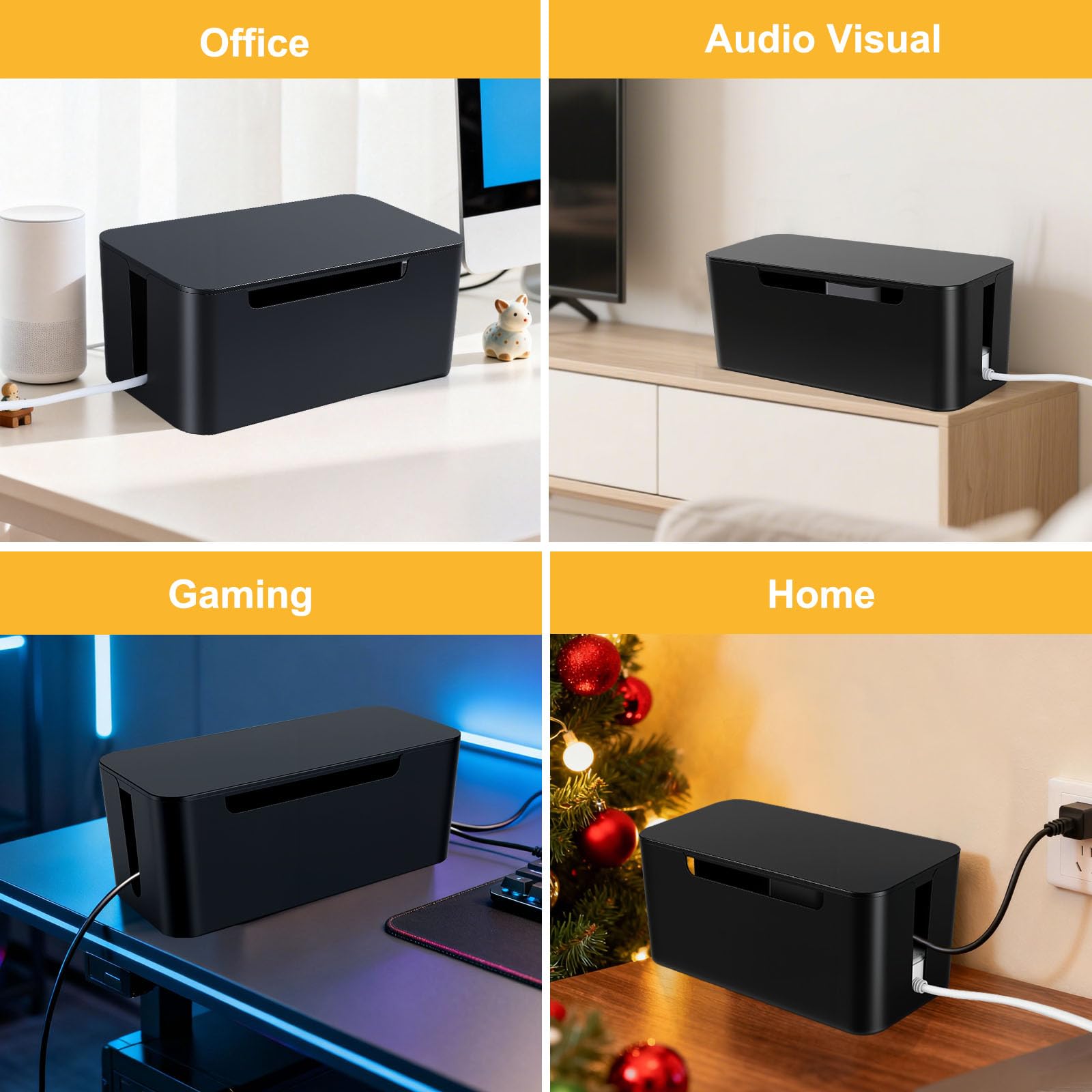 Cable Management Box - Organize Your Desk! -9