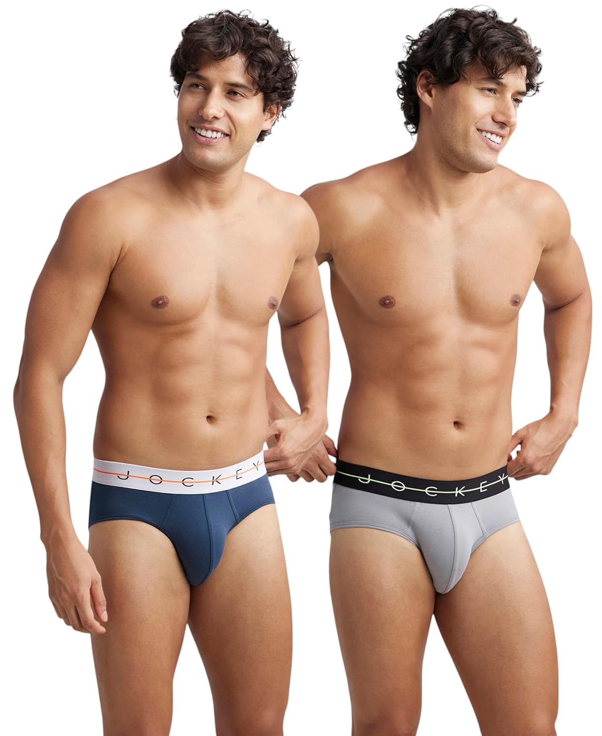 Jockey NY15 Men’s Super Combed Cotton Elastane Stretch Solid Brief with Ultrasoft Waistband (Pack of 2)