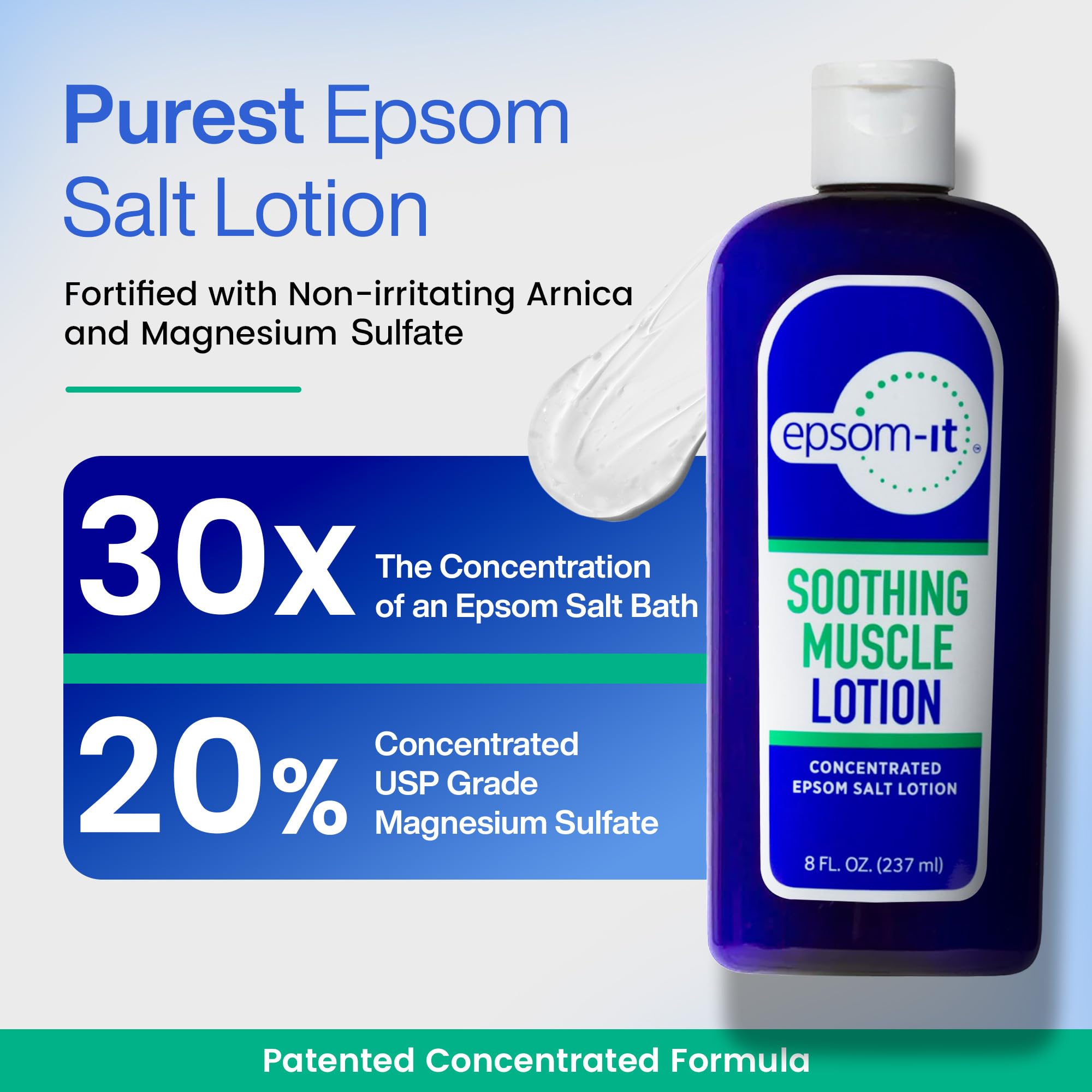 EPSOM-IT Soothing Muscle Epsom Salt Lotion Set, 8 Oz Bottle + 3 Oz Roll On — Amazon image 3