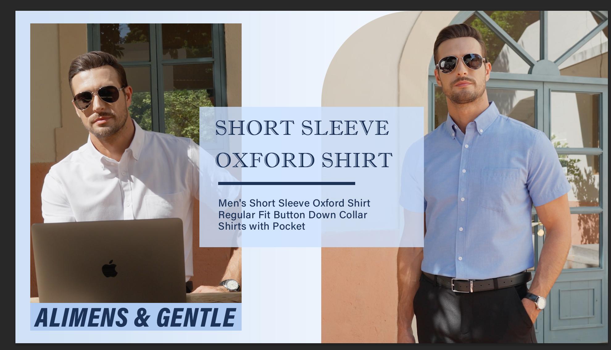 Amazon.com: Alimens & Gentle Mens White Short Sleeve Button Down