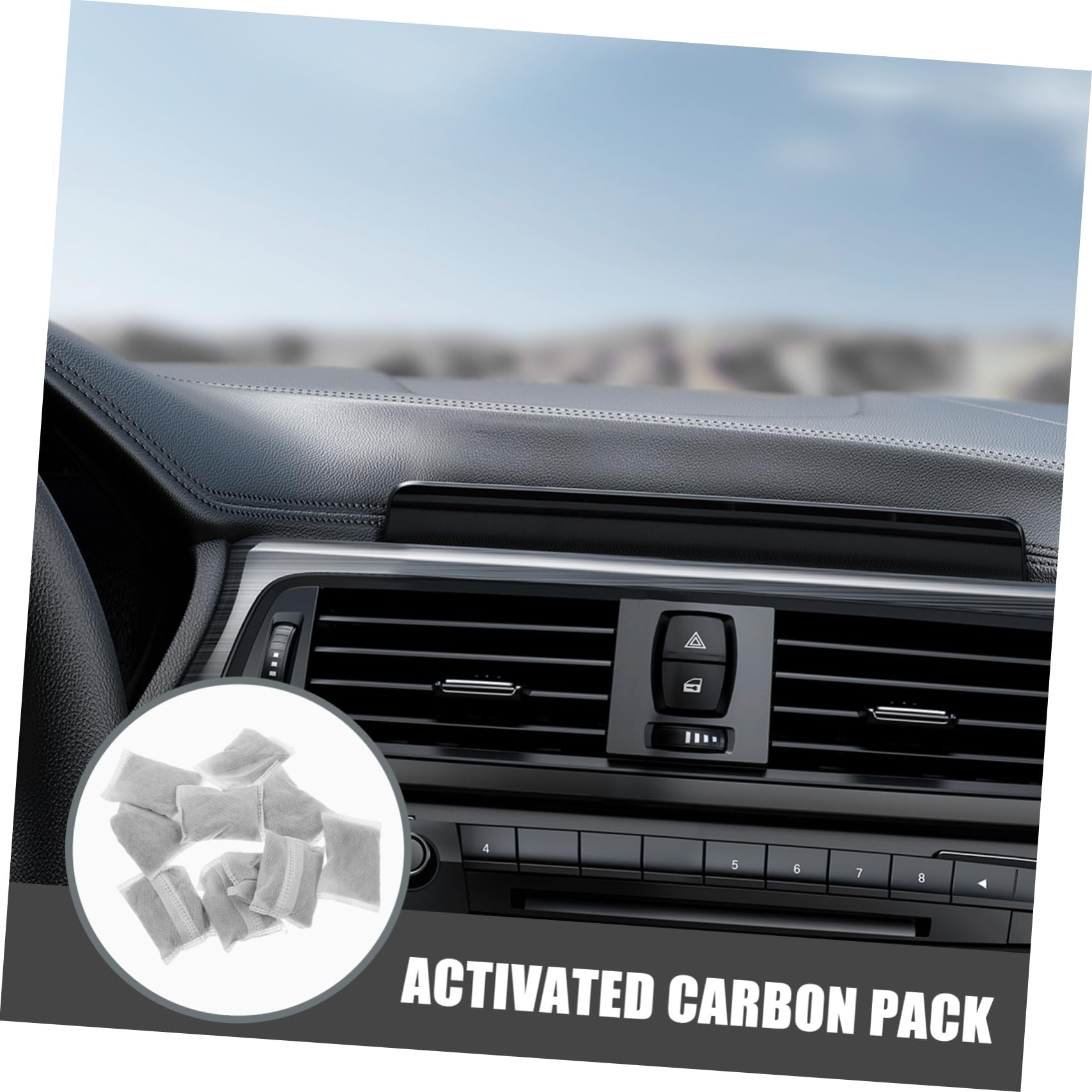10piezas Bolsas De Bambú Desodorantes Carbon Activado Purificador De Aire Natural Para Hogar y Coche