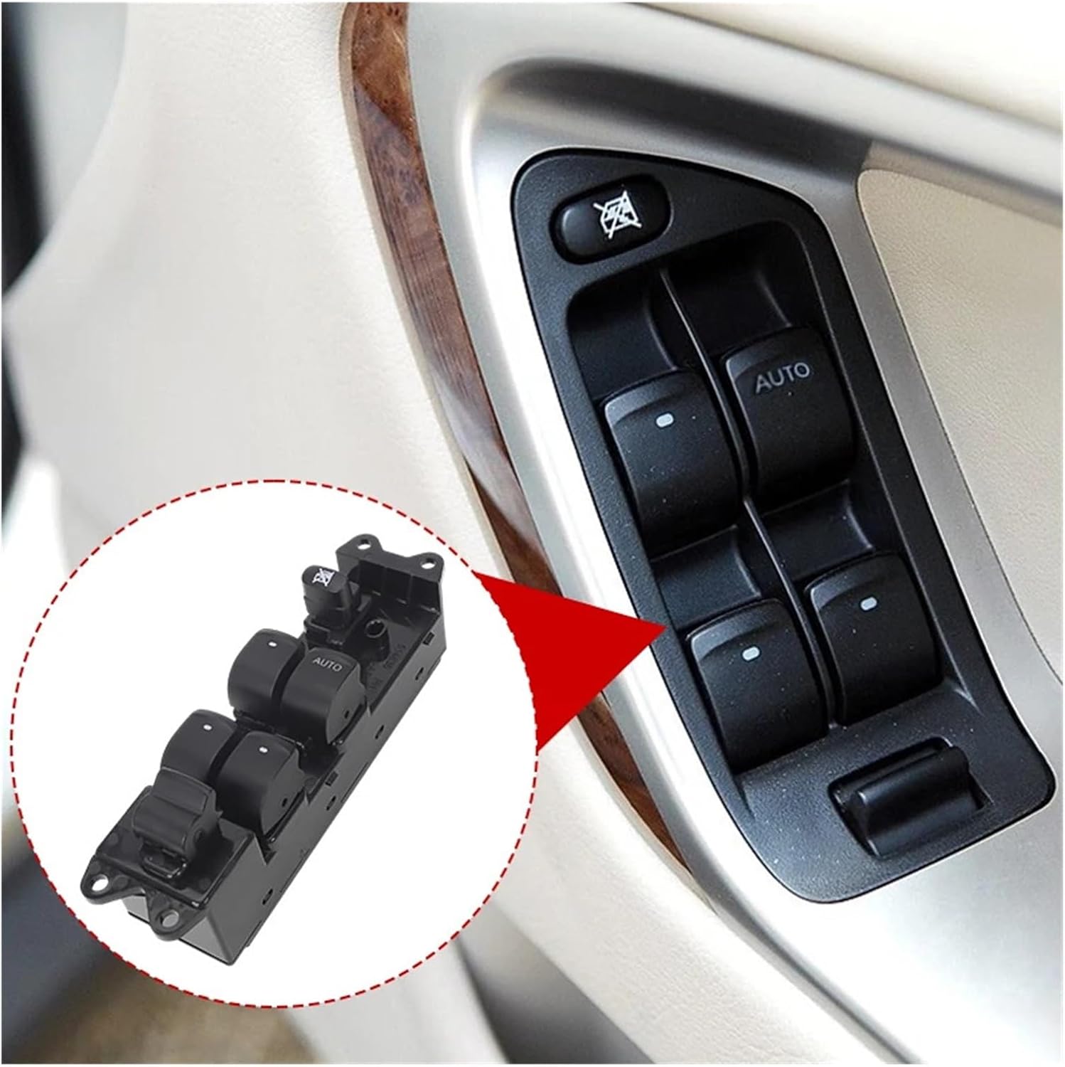 Front Right Power Master Window Lifter Control Switch Compatible For Subaru Legacy Outback 2004-2008 RHD 83071AG010