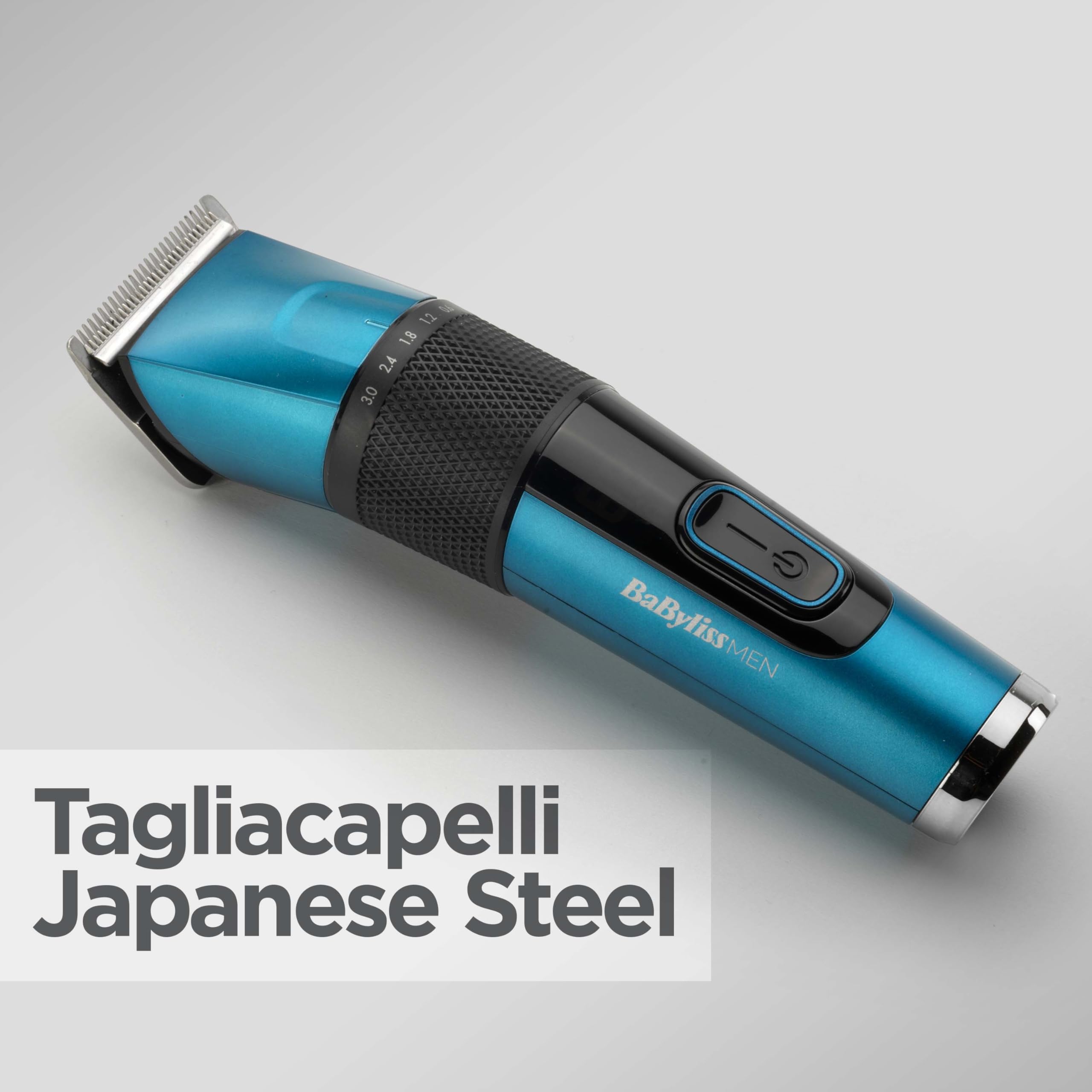 BaByliss Tagliacapelli Japanese Steel, batteria agli ioni di litio, autonomia 160min, Ricarica in 3h, Custodia inclusa, E990E