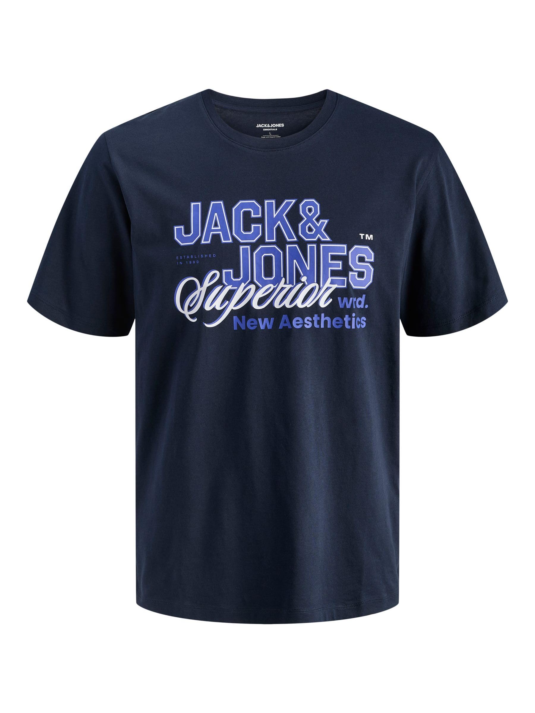Jack & Jones Herren Jack & Jones Male T-Shirt T-Shirt Jjelogo Tee Ss O-Neck 2 Col Ss26 Sn (1er Pack)