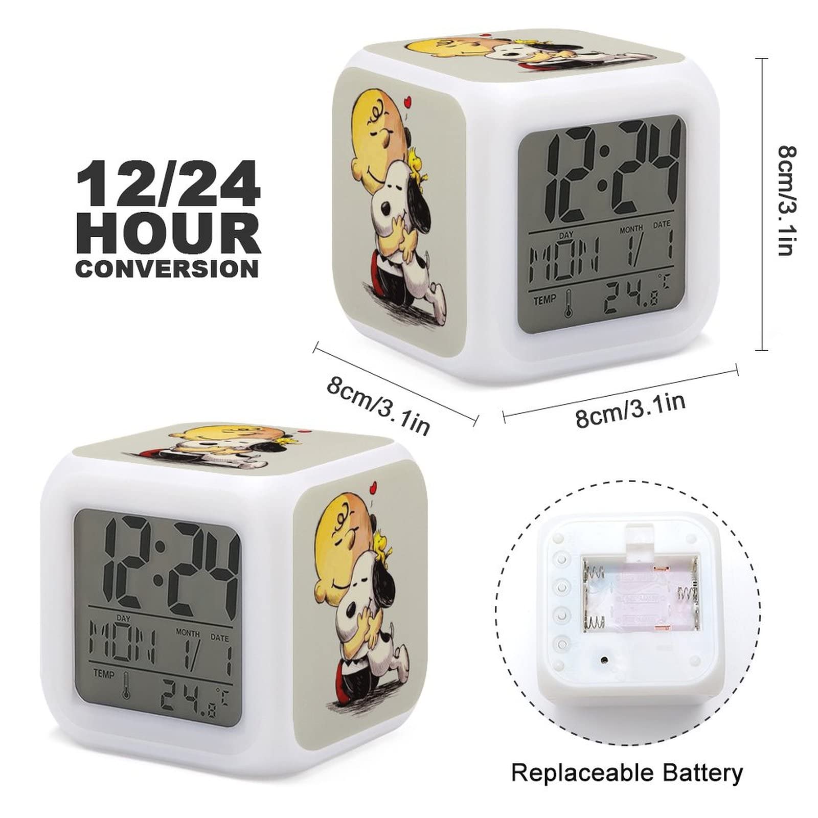 テ窓 レアスヌーピー まとめ売り ポンプクロック 置き時計 4個セット