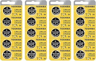Toshiba CR2032 3 Volt Lithium Coin Battery (20 Batteries)