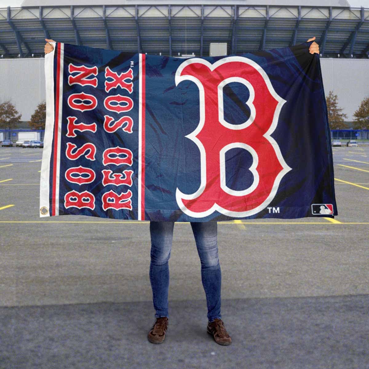 Amazon | MLBボストンレッドソックス3 x 5国旗バナー | Wincraft