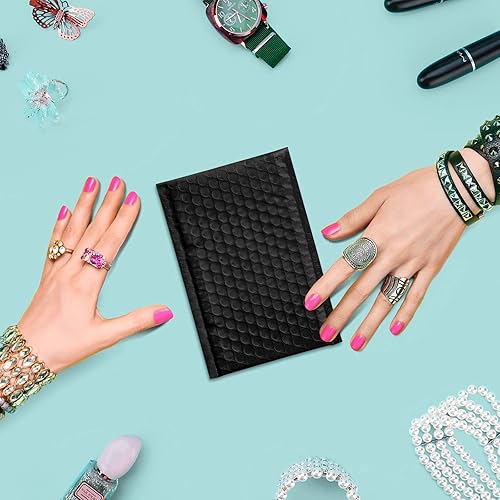 Miniatura 7 de Fu Global sobres reforzados con plástico de burbujas de polietileno de 4 x 8 50 unidades color rosa